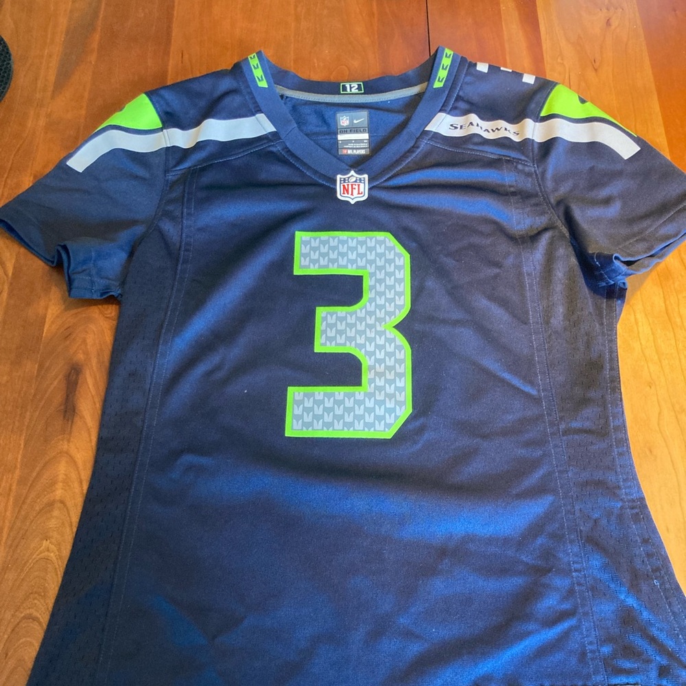 Authentic Russell Wilson Seahawks jersey, women’s size S